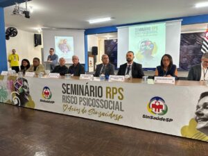 SinSaúdeSP promove seminário sobre riscos psicossociais