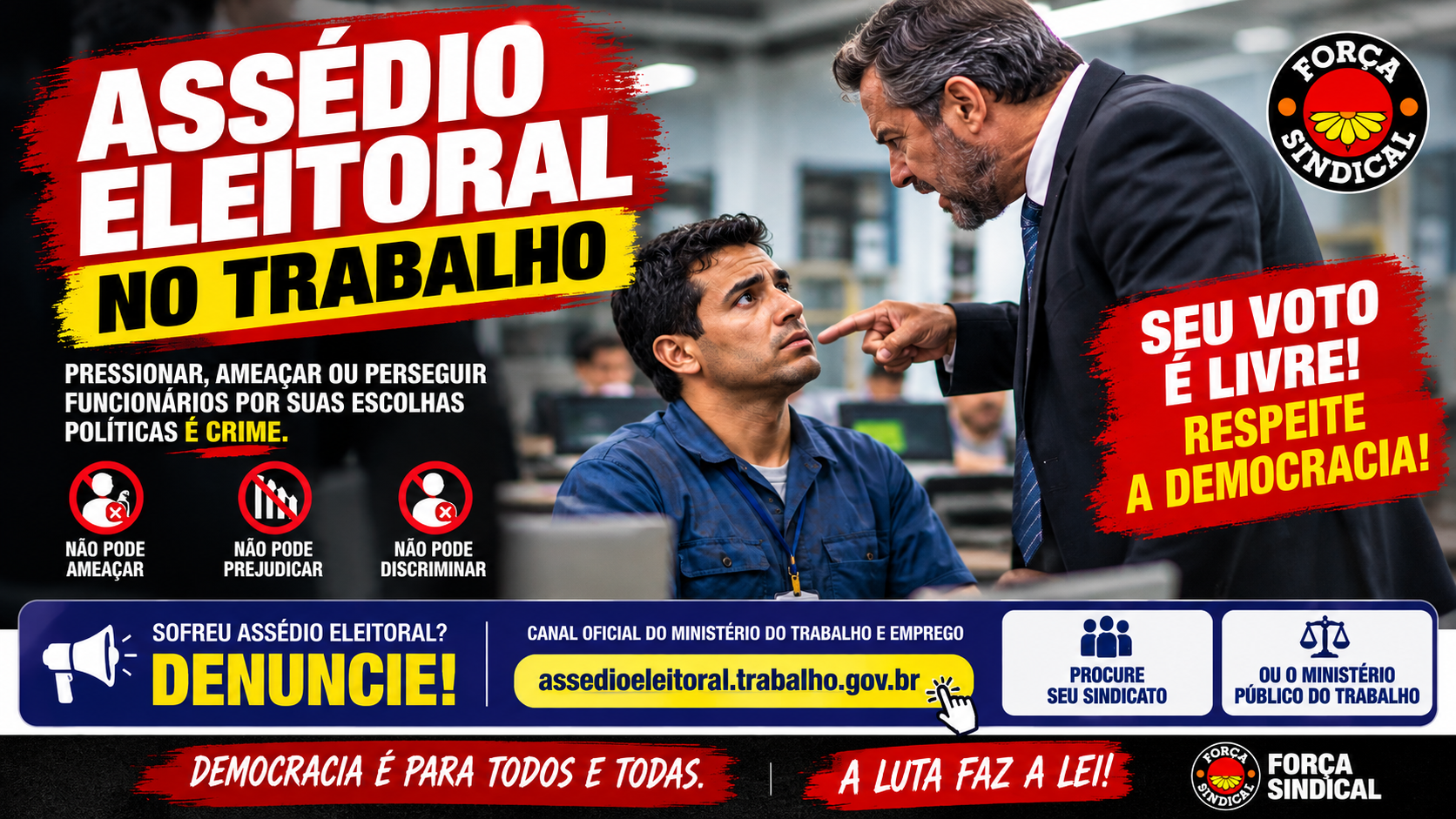 Miguel Torres denuncia perseguição política a trabalhadores