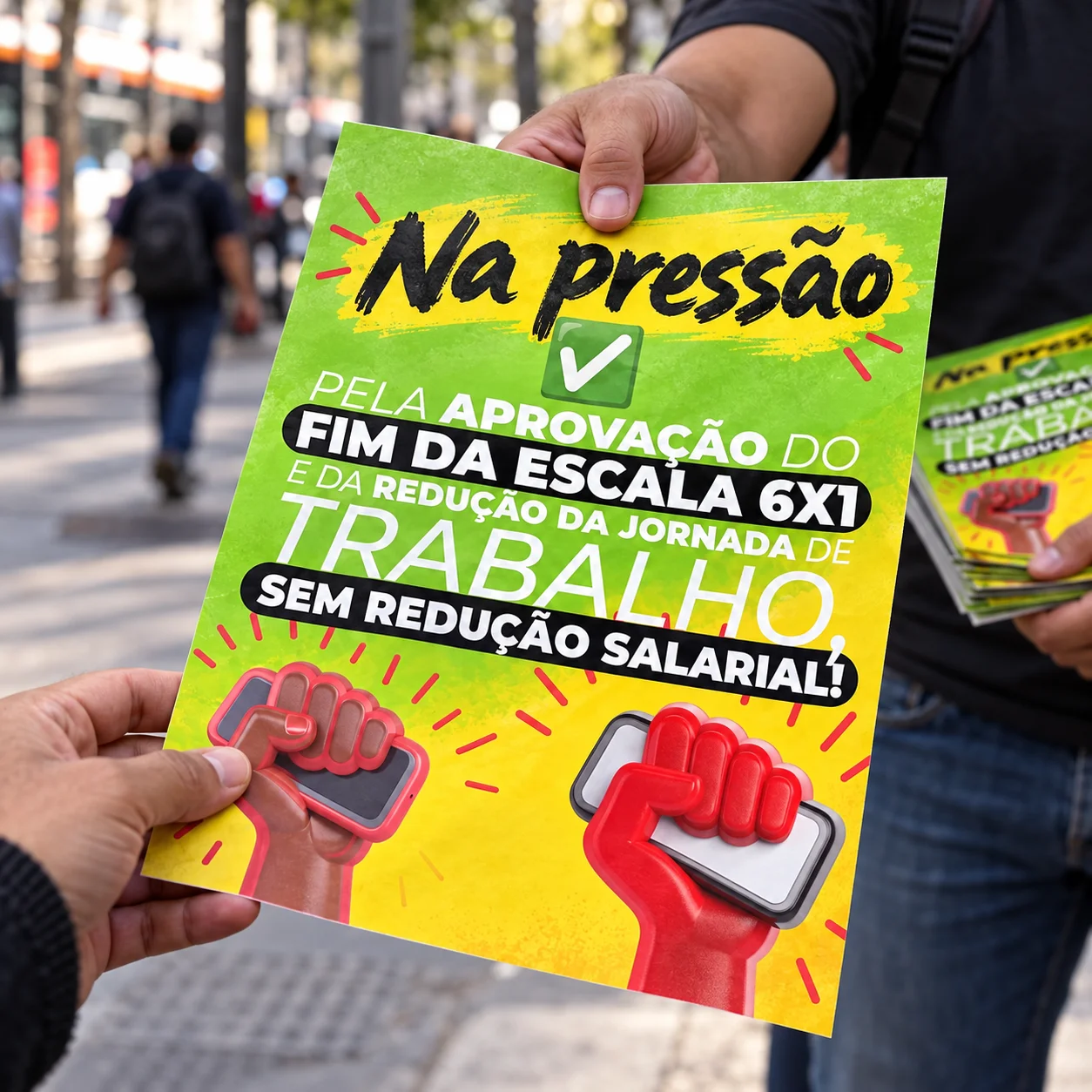 Na Pressão mobiliza pelo fim da escala 6×1