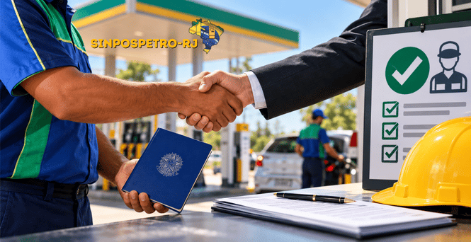 Sinpospetro-RJ garante registro de oito frentistas